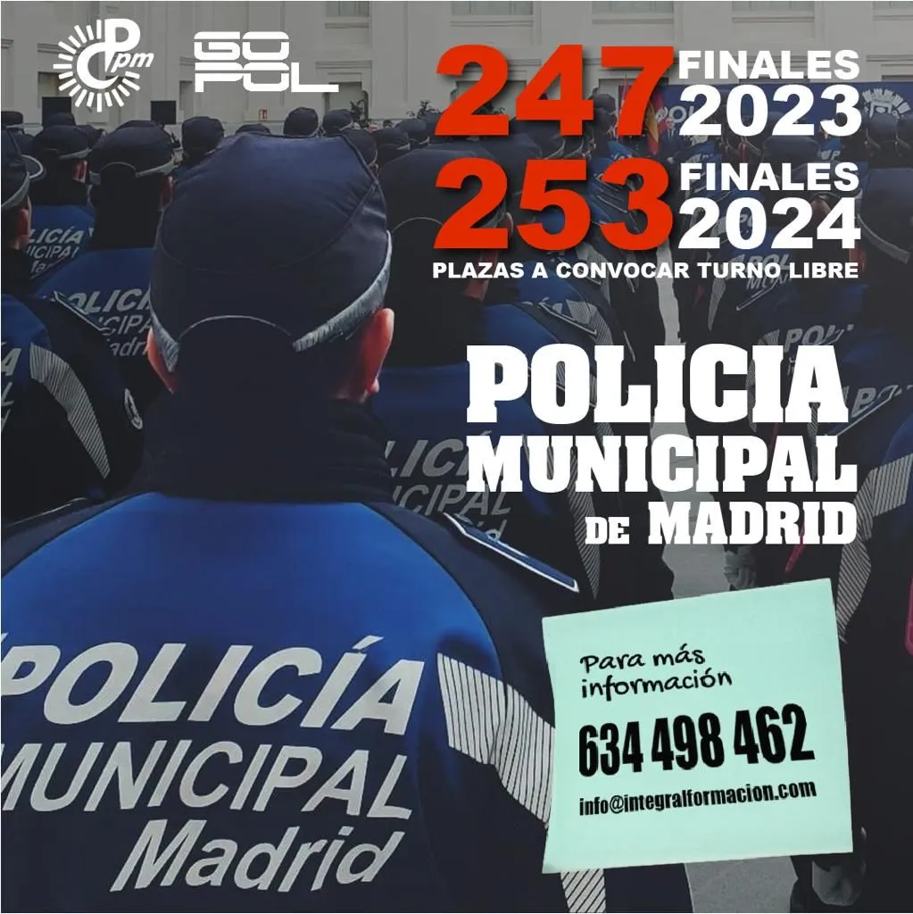 nuevas plazas de policia local Madrid