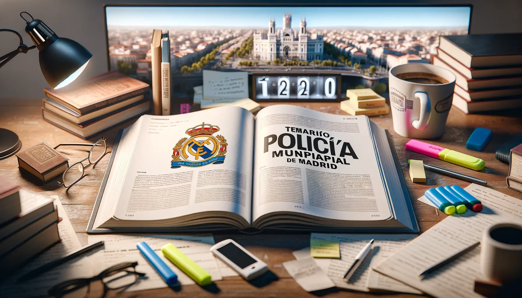 libro del temario del policía municipal de Madrid
